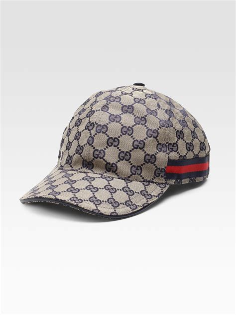 blue gucci logo hat|Gucci hats for men.